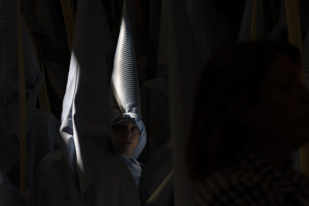 Semana Santa: La Borriquita en El Puerto De Santa Maria, España, 20250413. Foto Miguel Gomez