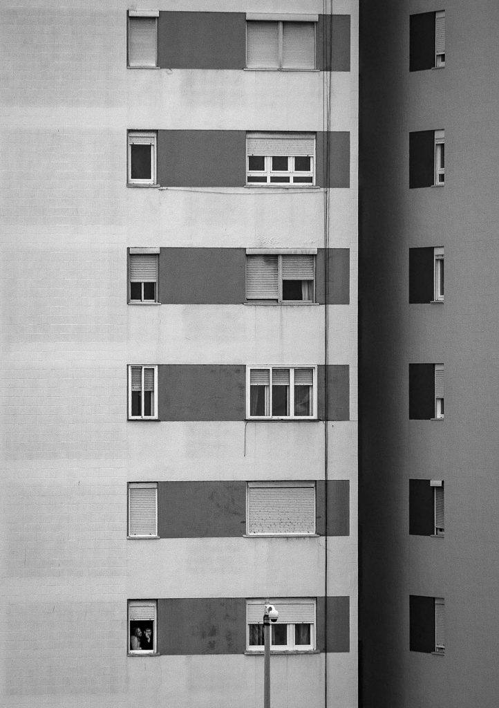 Solos pero felices, supongo. Aunque no cupieran en su minúscula ventana acudían puntuales al rito diario. Cádiz, España. 4 de abril de 2020.