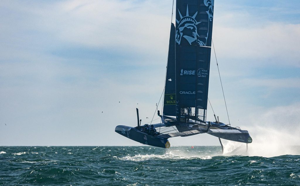 SailGP in Cadiz, Spain, October 10 in 2021. Photo by Miguel Gomezen Cádiz, España el 10 de October de 2021. Foto por Miguel Gómez