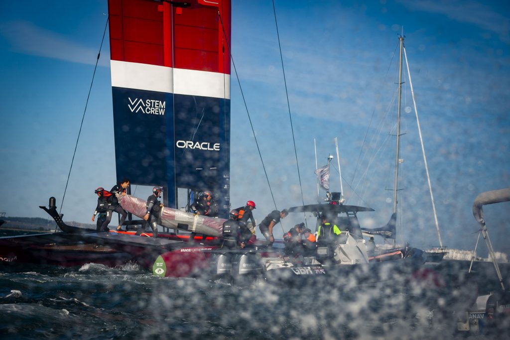 SailGP in Cadiz, Spain, October 10 in 2021. Photo by Miguel Gomezen Cádiz, España el 10 de October de 2021. Foto por Miguel Gómez