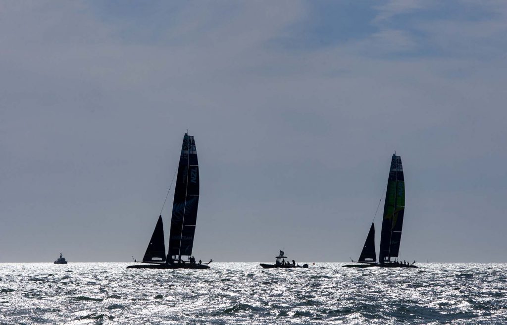 SailGP in Cadiz, Spain, October 10 in 2021. Photo by Miguel Gomezen Cádiz, España el 10 de October de 2021. Foto por Miguel Gómez