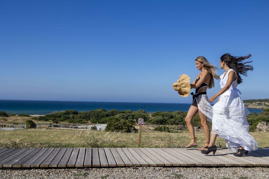 Sesión fotográfica de Cádiz de Moda en Tarifa, Spain, June 25 en 2024. Foto Miguel Gomez