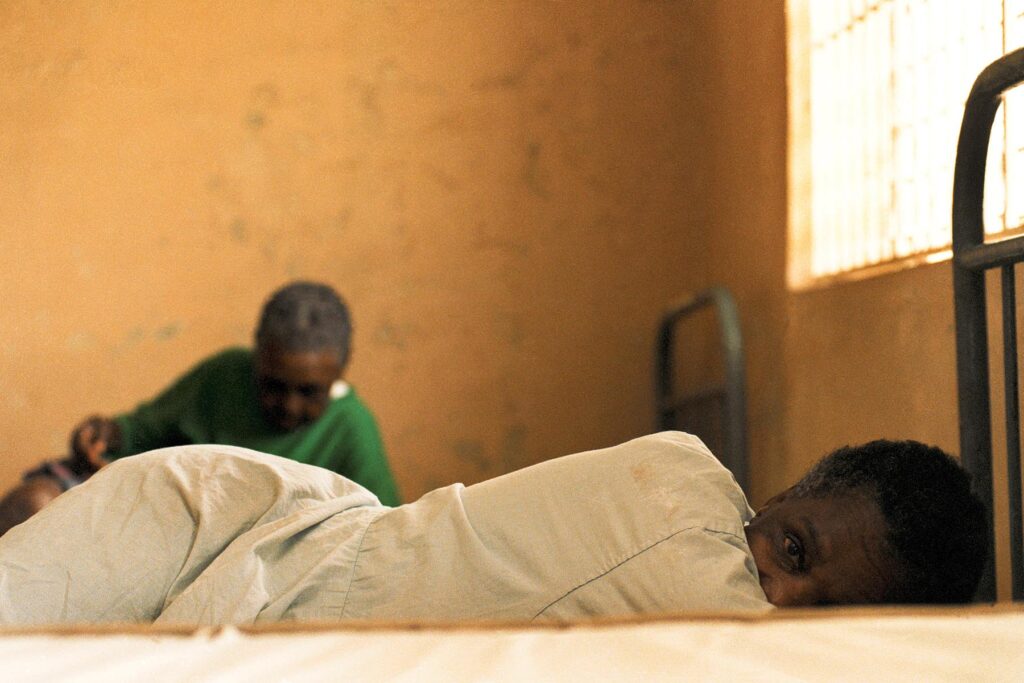 Patients of the Pedro Brand’s Psychiatric Hospital (El 28) resting in their room in Pedro Brand, Dominican Republic el 1 de January de 1998. Foto Listin Diario/Miguel Gomez