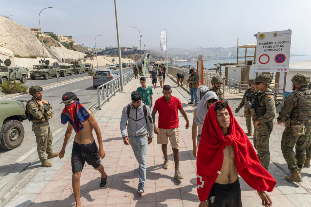 Inmigrantes en Ceuta, España, 20260801. Foto/Miguel Gómez
