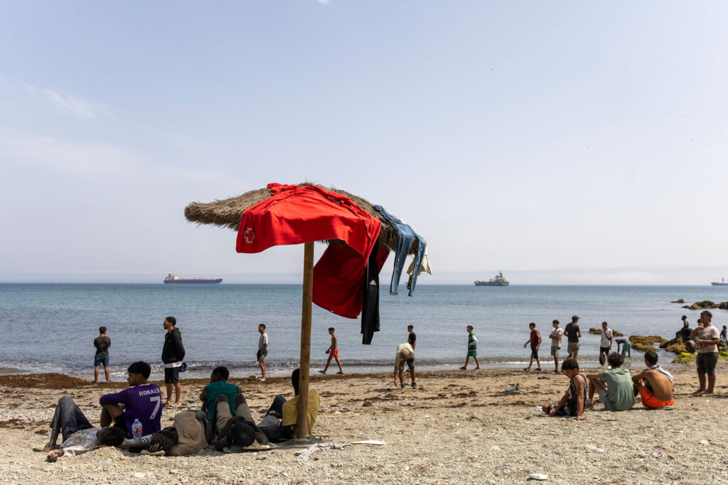Inmigrantes en Ceuta, España, 20260801. Foto/Miguel Gómez