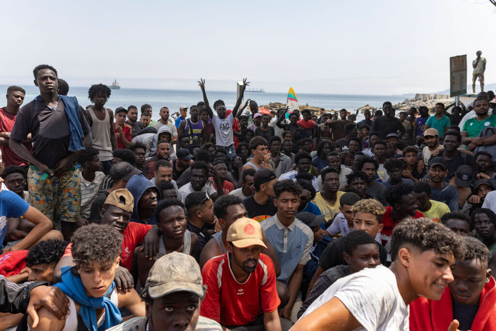 Inmigrantes en Ceuta, España, 20260801. Foto/Miguel Gómez