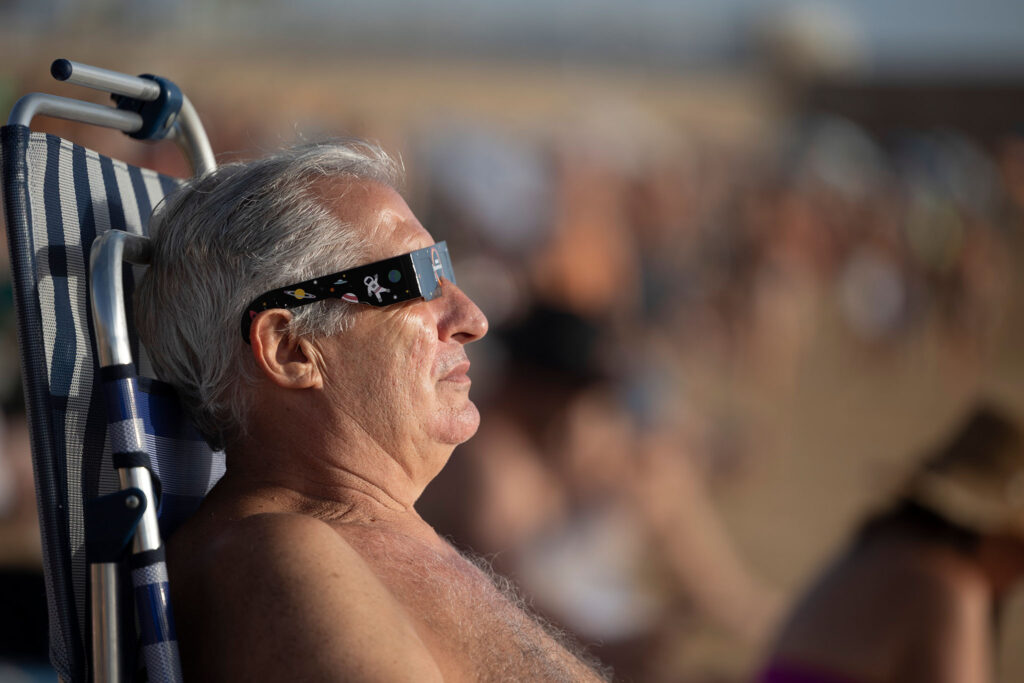 Eclipse solar en Cadiz, España, 20260812. Foto/Miguel Gómez