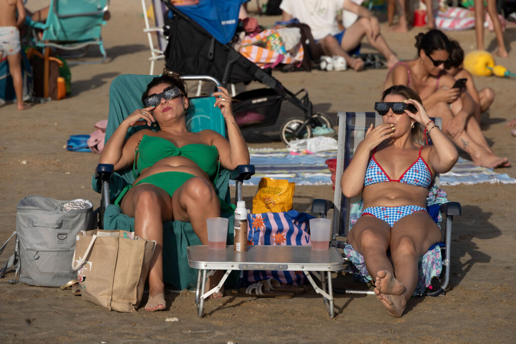 Eclipse solar en Cadiz, España, 20260812. Foto/Miguel Gómez