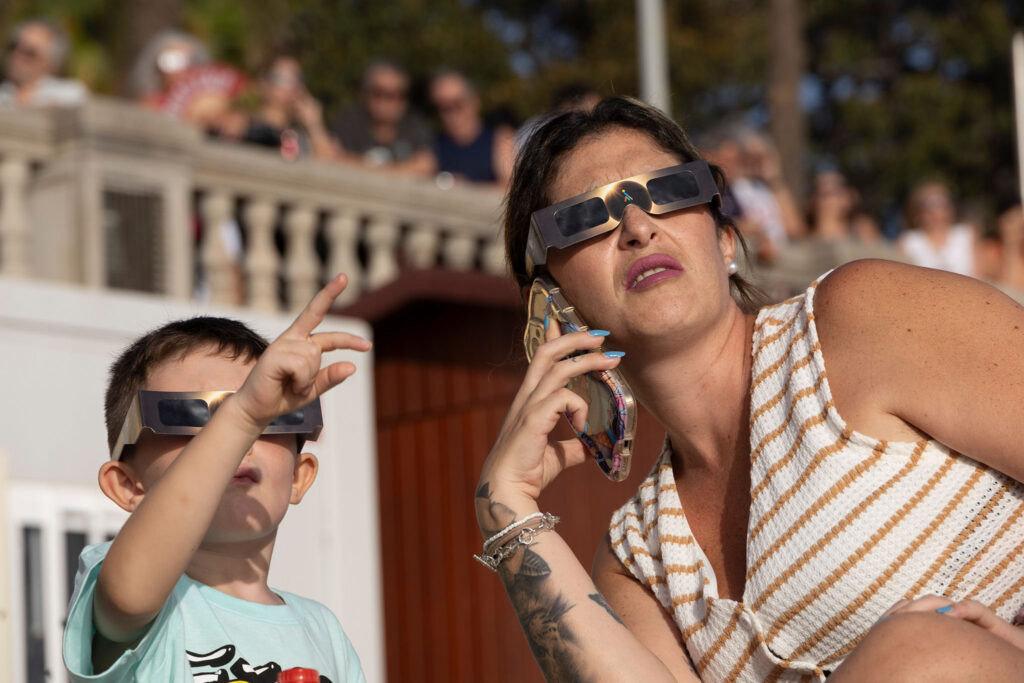 Eclipse solar en Cadiz, España, 20260812. Foto/Miguel Gómez